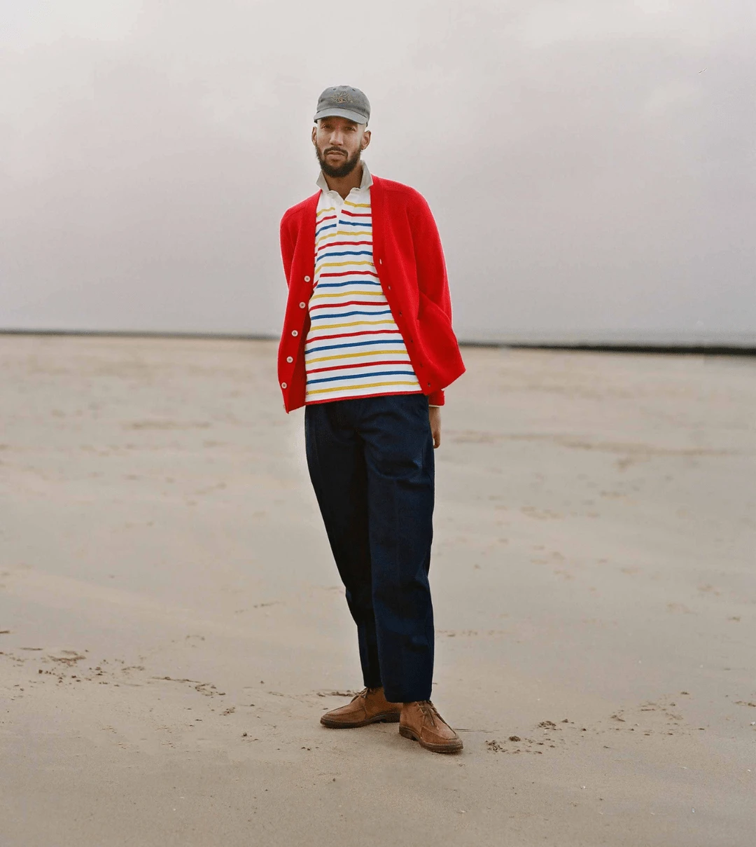 Red Lambswool 6 Button Cardigan 8 Red Lambswool 6 Button Cardigan - Image 6